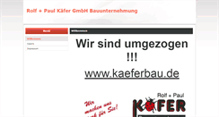 Desktop Screenshot of kaeferbau.com