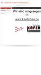 Mobile Screenshot of kaeferbau.com
