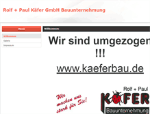 Tablet Screenshot of kaeferbau.com